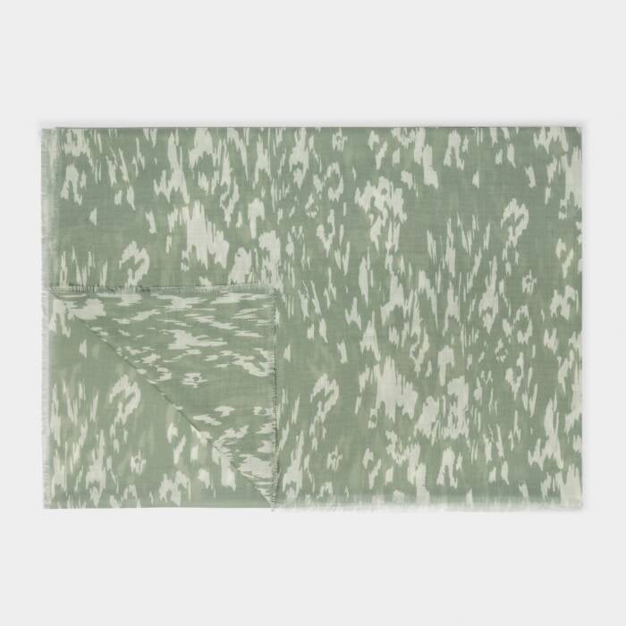 Katie Loxton Printed Scarf Abstract Animal Sage/Off White