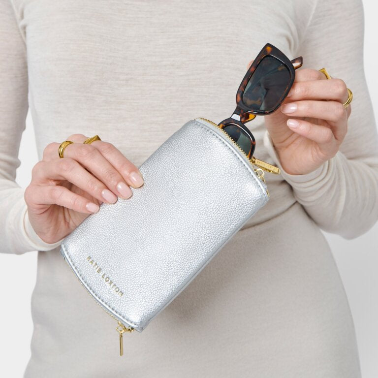Katie Loxton Clip On Sunglasses Case Silver
