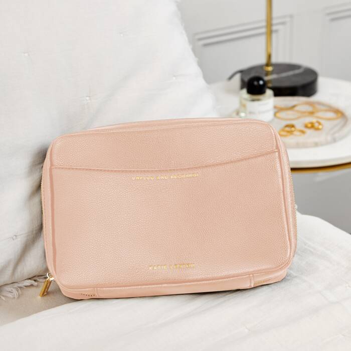 Katie Loxton Cable Organiser Unplug And Recharge Nude Pink