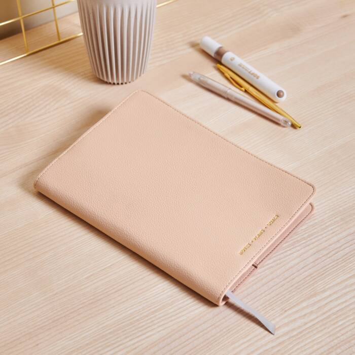 Katie Loxton Notebook Cover And A Lined Notepad Notes Plans Goals Nude Pink