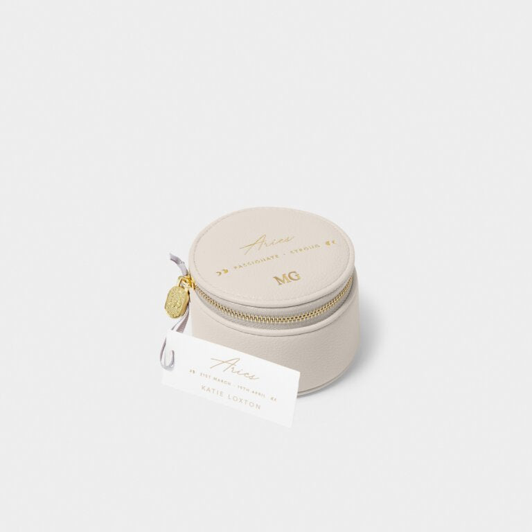 Katie Loxton Zodiac Jewellery Box Aries Off White
