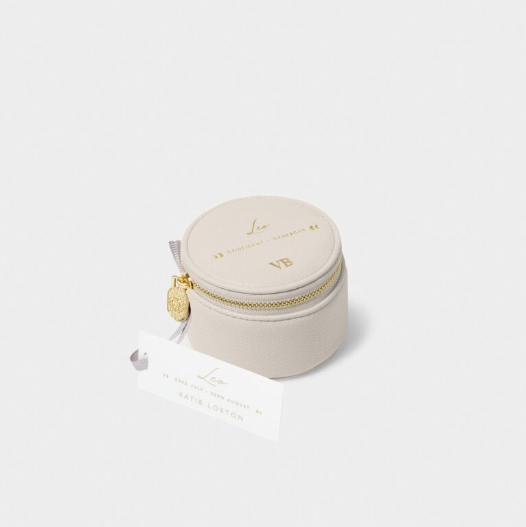 Katie Loxton Zodiac Jewellery Box Leo Off White