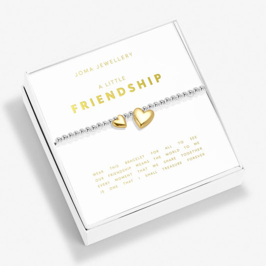 Joma Jewellery Boxed A Little Friendship Silver And Gold Plated Bracelet