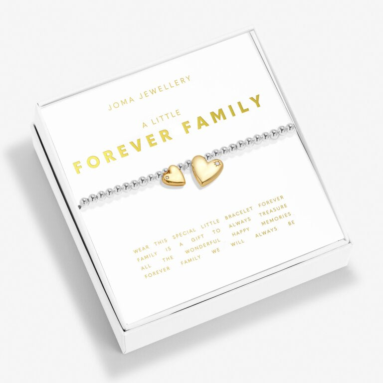 Joma Jewellery Boxed A Little Forever Family Silver And Gold Plated Bracelet