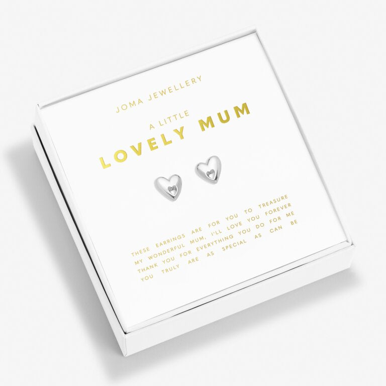 Joma Jewellery Boxed A Little Earrings Lovely Mum Silver Plated Earrings
