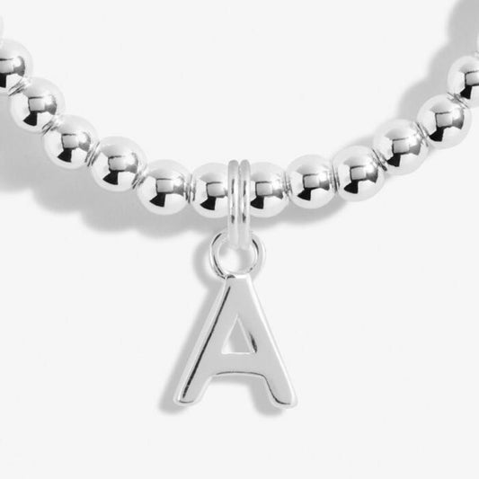 Joma Jewellery Alphabet A Little A Silver Plated Bracelet