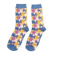 Miss Sparrow Happy Cats Socks Denim