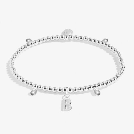Joma Jewellery Alphabet A Little B Silver Plated Bracelet