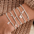Joma Jewellery Alphabet A Little C Silver Plated Bracelet