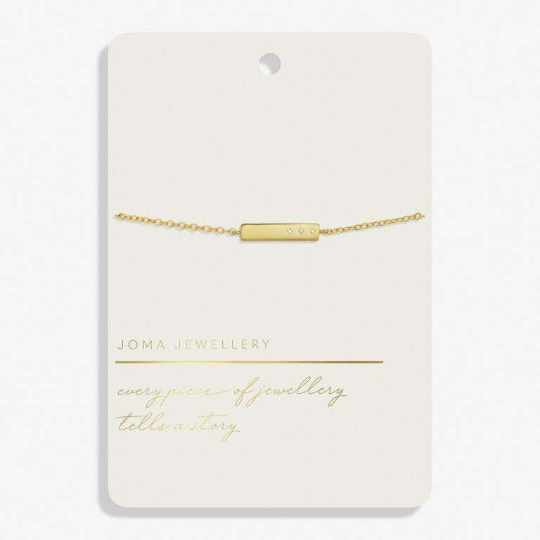 Joma Jewellery Style Stories Bar Gold Plated Bracelet