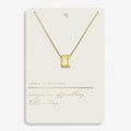 Joma Jewellery Style Stories Pave Tag Gold Plated Necklace