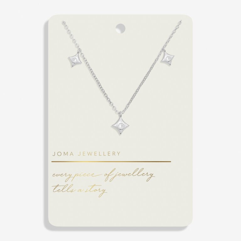 Joma Jewellery Style Stories Scatter Charm Silver Plated Necklace