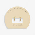 Joma Jewellery Soul Shine Pave Wave Gold Plated Hoop Earrings