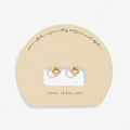 Joma Jewellery Soul Shine Drop Heart Gold Plated Earrings