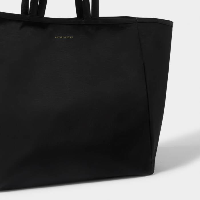 Katie Loxton Nylon-Luxe Oversized Tote Bag Black