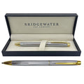 Bridgewater Lincoln Chrome & Gold Trim Ball Pen