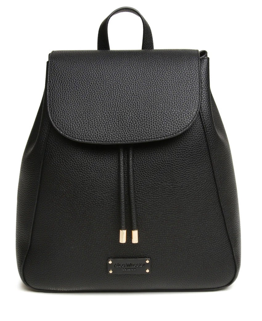 Alice Wheeler Black Kensington Backpack