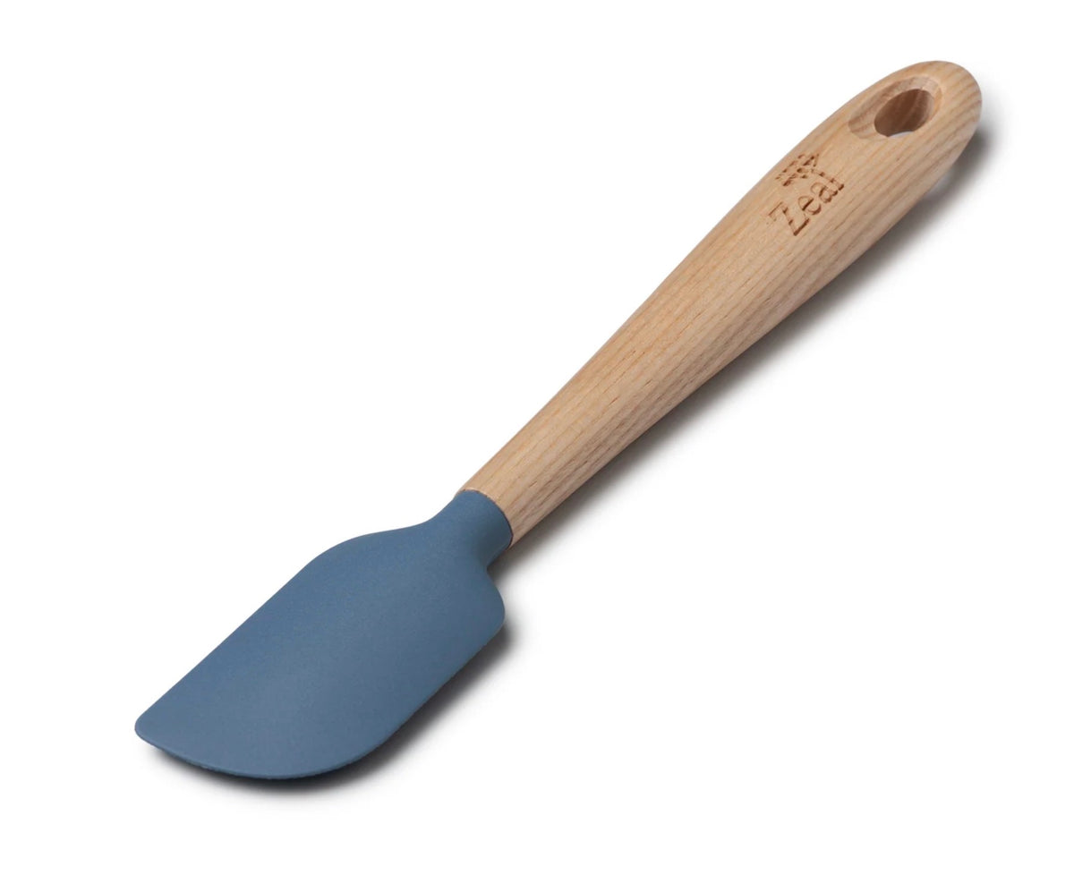 Zeal Ash Wood Handled Spatula, Provence Blue 19cm