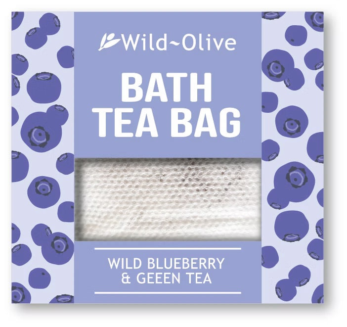 Wild Olive Bath Tea Bag Wild Blueberry & Green Tea