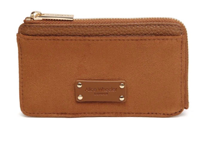 Alice Wheeler Fudge Kensington Suedette Coin and Card Purse