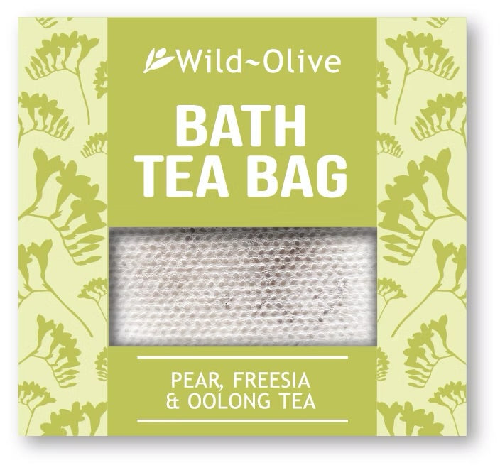 Wild Olive Bath Tea Bag Pear Freesia & Oolong Tea