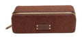 Alice Wheeler Chocolate Kensington Suede Small Train Case