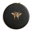 Alice Wheeler Black Round Compact Mirror