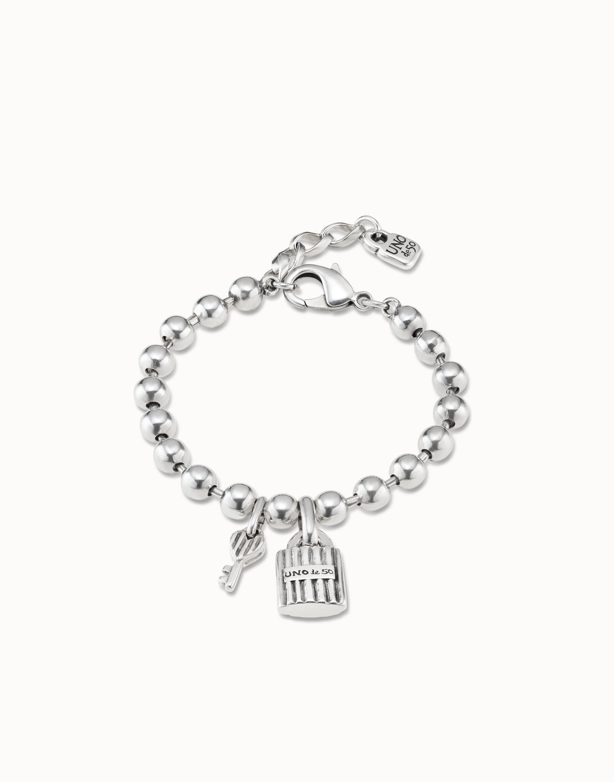 UNO DE 50 Confident Silver Key Bracelet