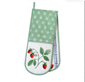 Ulster Weavers Strawberry Patch Double Oven Glove in Green