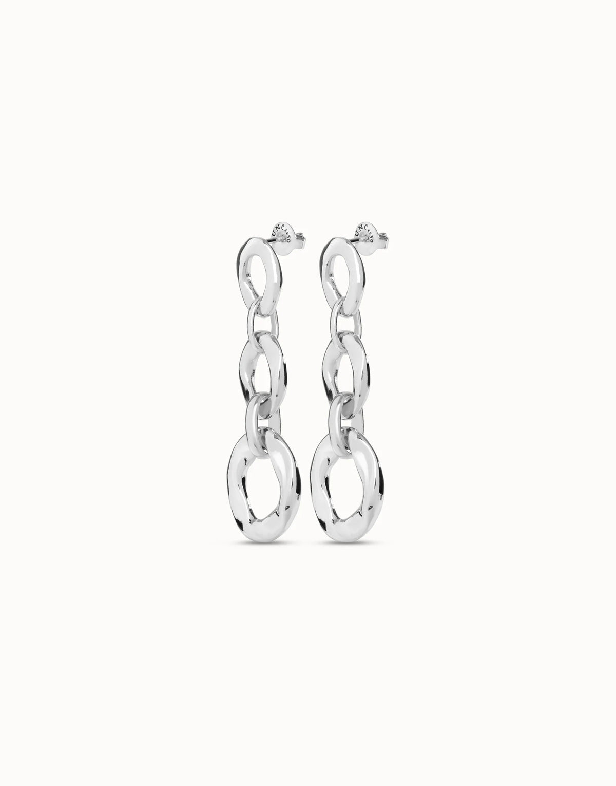 UNO DE 50 YOLO Silver Drop Earrings
