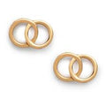 Olivia Burton The Classic Interlock Earrings Gold