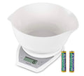 Salter  Digital Kitchen Scale & Dual Pour Bowl - White