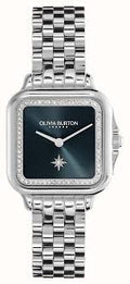 Olivia Burton Classic 28mm Grosvenor Blue & Silver Bracelet Watch