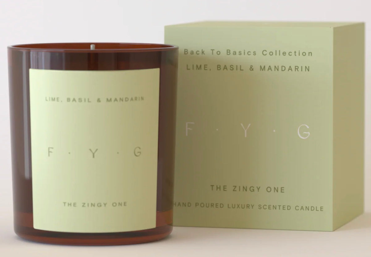 F.Y.G Lime Basil & Mandarin Candle