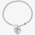 Olivia Burton Classic Knot Heart Silver Bracelet