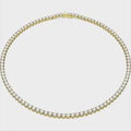 Swarovski Matrix Gold Tennis Necklace