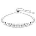 Swarovski Imber Tennis Bracelet Mixed Round Cuts White Rhodium Plated