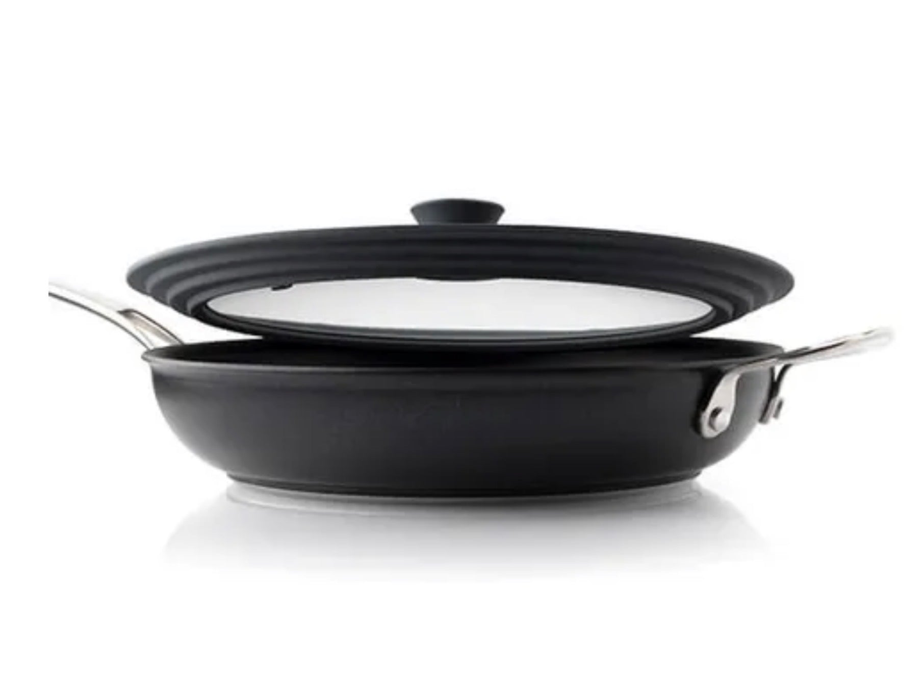 Taylors Eye Witness Universal Pan Lid Silicone and Glass Black 26-28-30cm