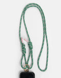 Caroline Gardner Green & Pink Cord Crossbody Phone Strap