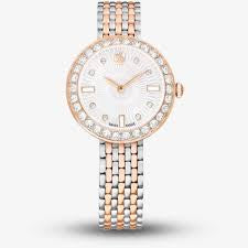 Swarovski Certa Matrix Watch Metal Bracelet Rose Gold Tone