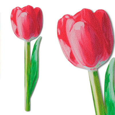 If Cardboard Creations Flower Bookmark Painted Pink Tulip