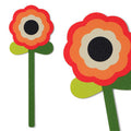 If Cardboard Creations Flower Bookmark Painted Retro
