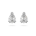 Swarovski Stilla Pear Cut Stud Earrings White Rhodium Plated