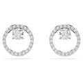 Swarovski Constella White Stud Earrings Rhodium Plated