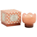 Paddywax Tulip Cactus Flower Pink & Burnt Orange Glass Candle
