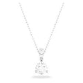 Swarovski Stilla Necklace Round Cut White Rhodium Plated