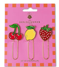 Designworks Set of 3 Paperclips Fruit