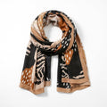 Eco Style Scarf Safari 23 Print Camel