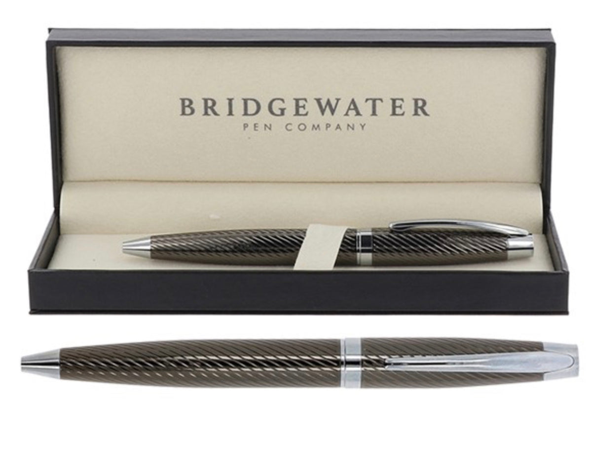 Bridgewater Lancaster Gunmetal & Chrome Ball Pen