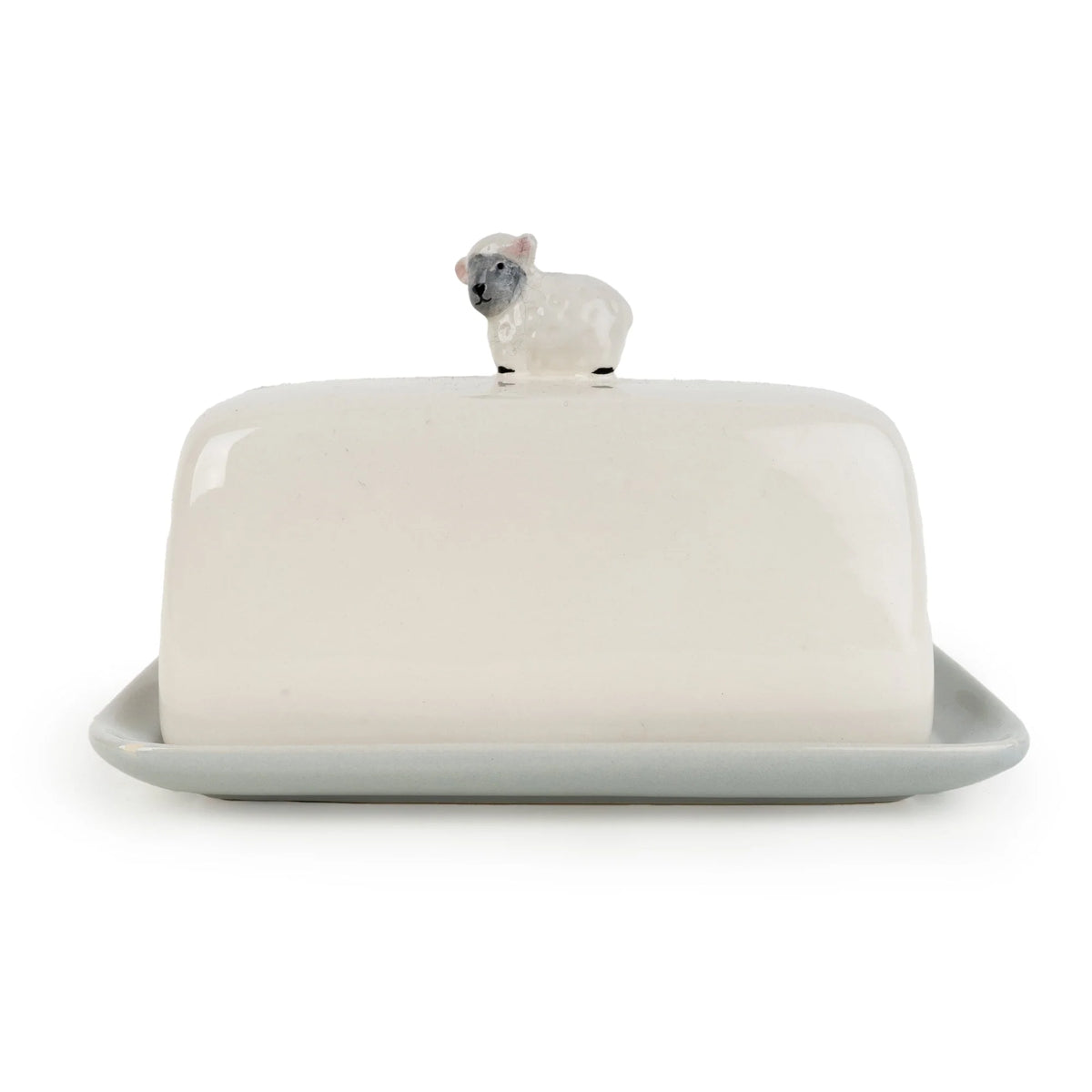 Ceramic Sheep Butter Dish